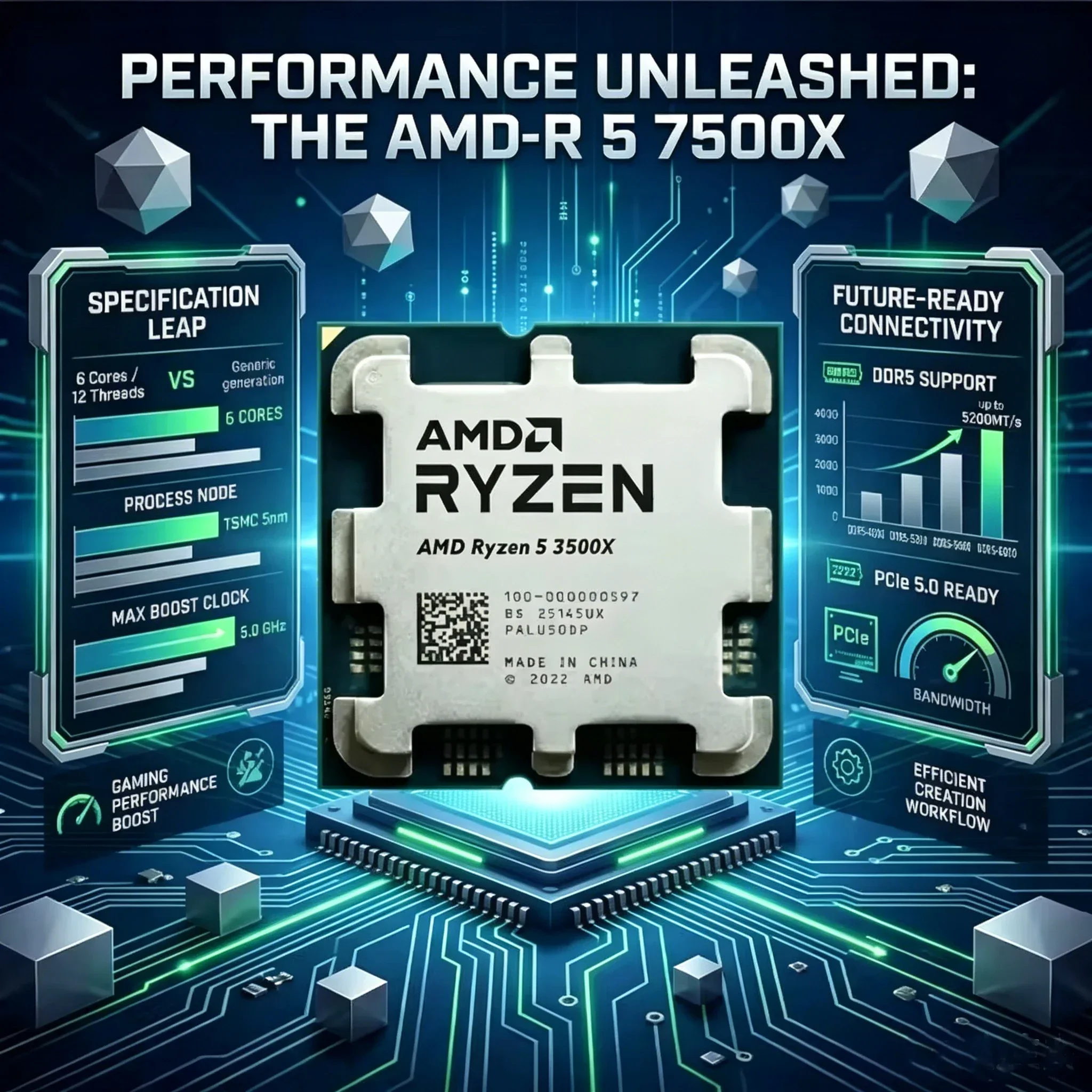 Processeur de bureau AMD Ryzen - Amd Cpu Ryzen 5 avis et prix