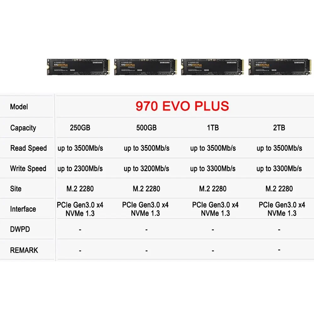 SAMSUNG 970 EVO Plus SSD MLC N - Samsung Ssd 990 Pro avis et prix