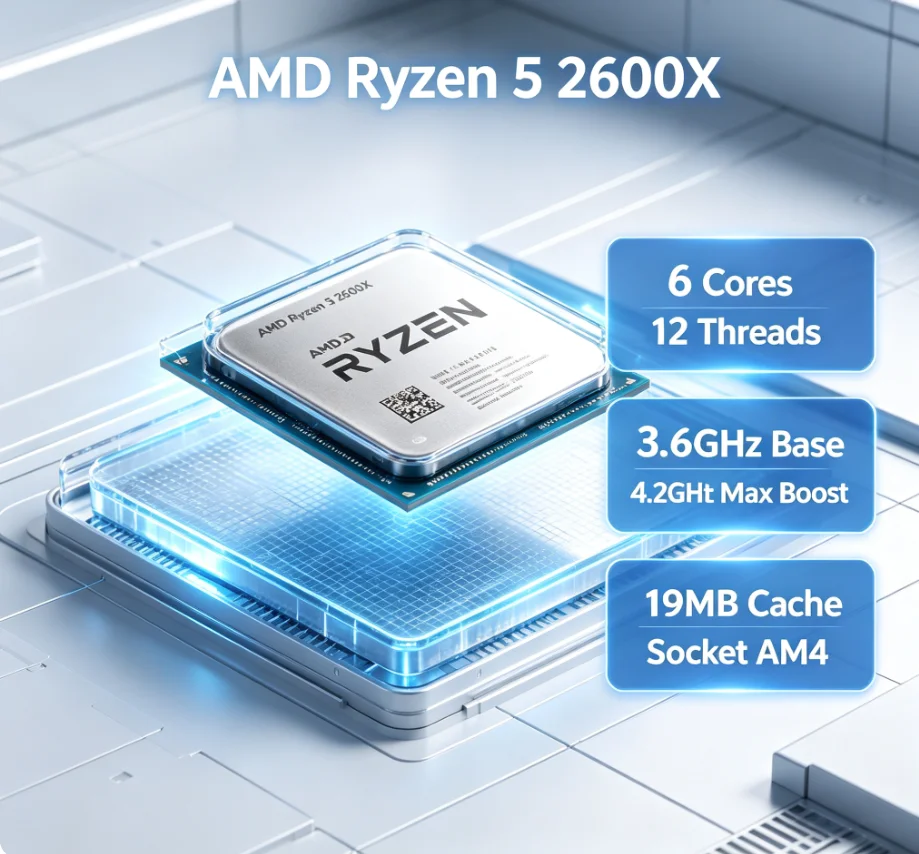 R5 2600X 36GHz 6C12T 95W TDP A - Amd Cpu Ryzen 5 avis et prix