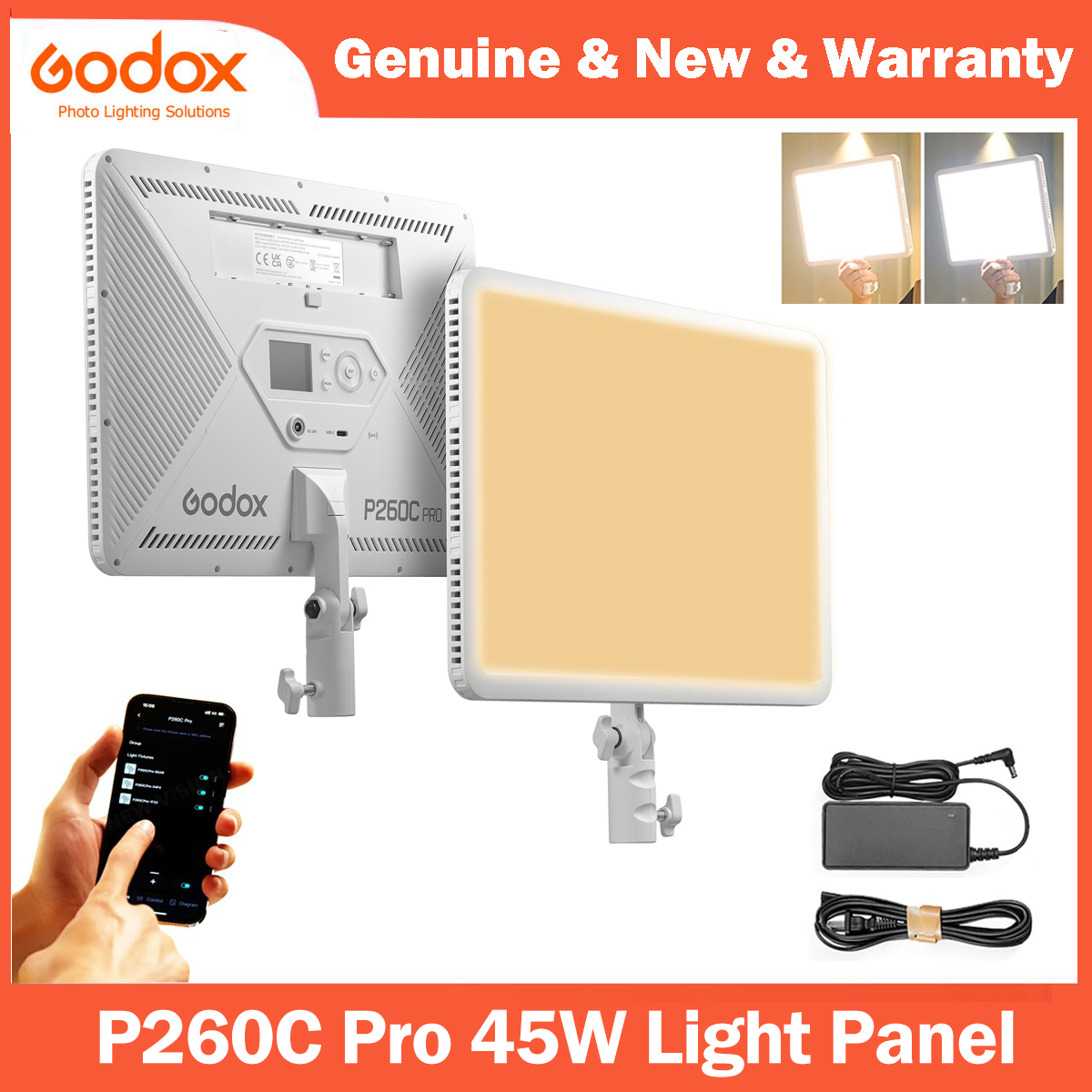 Godox P260C Pro panneau lumine - Led Light Panel Stream avis et prix